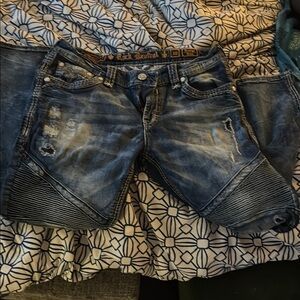 Rock Revival Blue Distressed Jean